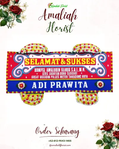 Karangan Bunga Ucapan Selamat di Sendangadi