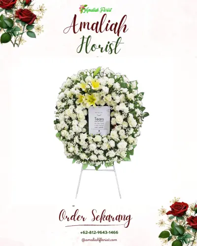 Krans Bunga Duka Cita di Sendangadi